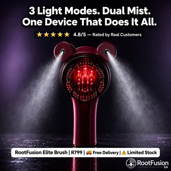 RootFusion Elite Brush — 3 Light Modes, Dual Mist, One Device That Does It All