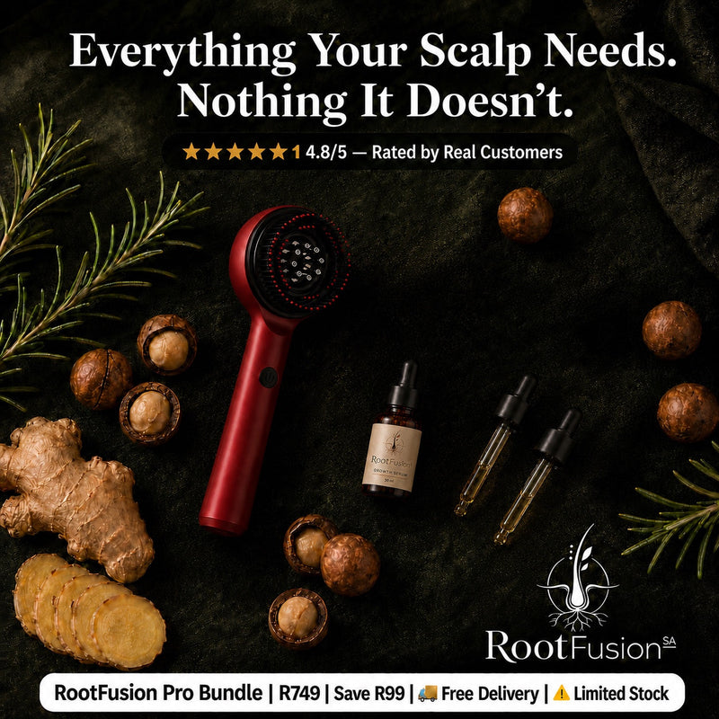 RootFusion Pro Bundle — Everything Your Scalp Needs. Therapy Brush + Growth Serum.